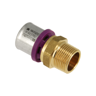 Bonfix Außengewinde x Alu-Press Anschlussstück | 1/2 x 26