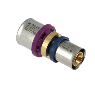 Bonfix Alu-Press gerade Übergangskupplung | 26 x 25