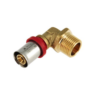 Bonfix Außengewinde x Alu-Press Winkelstück | 1/2 x 16