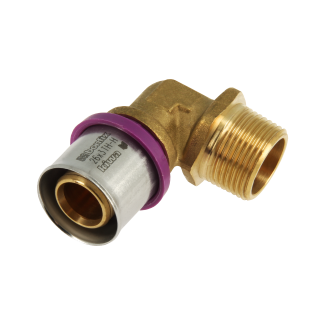 Bonfix Außengewinde x Alu-Press Winkelstück | 3/4 x 26