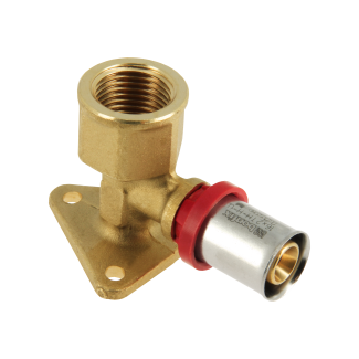 Bonfix Innengewinde x Alu-Press Wandplatte | 1/2 x 16 | Höhe 47 mm