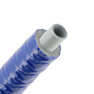 Bonfix Alu-Press Mehrschichtverbundrohr isoliert | Blau | 16 x 2.0 | Rolle 50 meter