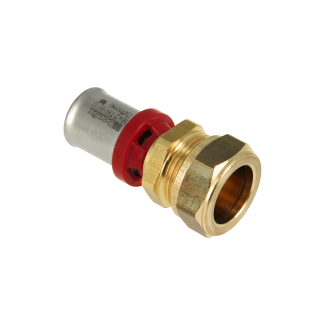 Bonfix Alu-Press x Klemm gerade Übergangskupplung | 16 x 15