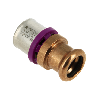 Bonfix Alu-Press x M-Press gerade Übergangskupplung | 26 x 22