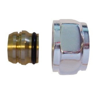 Adapter Eurokonus auf 15 mm Klemmring, Chrom