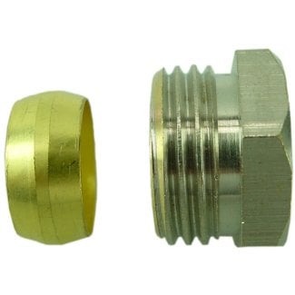 Klemmset 1/2" x 15 mm, vernickelt