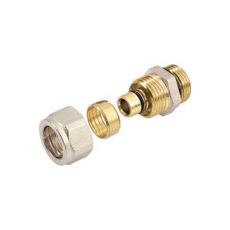 Bonfix Außengewinde x Alu-Klemm Anschlussstück | 3/4 x 25