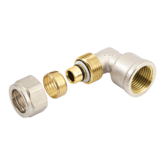 Bonfix Innengewinde x Alu-Klemm Winkelstück | 1 x 26