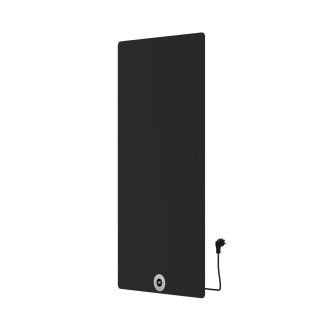 Best-Design Brenner-Black Elektrischer Designheizkörper Mattschwarz 750 W 1200x600