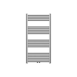 120x60 cm - 775 Watt - Ecorad Badheizkörper - Gunmetal - Universal-6 Anschlüsse