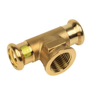 Bonfix Rotkupfer Press x Innengewinde x Klemm T-Stück (Gas) | 22 x 3/4 x 22