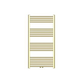 120x60 cm - 775 Watt - Ecorad Badheizkörper - Gebürstetes Gold - Universal-6 Anschlüsse