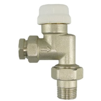 Thermostatventil ohne Kopf 1/2", axial, inkl. Adapter