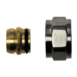 Adapter Eurokonus auf 15 mm Klemm, Gebürsteter Stahl