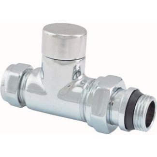 Luxus Regel-T-Stück 1/2" x 15 mm (M22) Klemm, gerade, Chrom