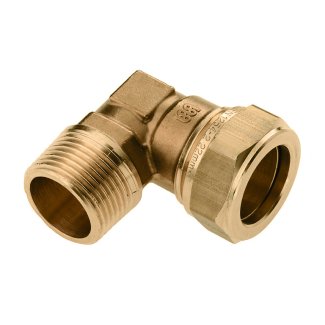Bonfix Messing Außengewinde x Klemm Winkelstück | 1/2 x 12