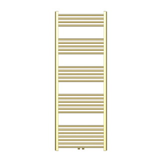 160x60 cm - 1050 Watt - Ecorad Badheizkörper - Gebürstetes Gold - Universal-6 Anschlüsse
