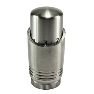 Luxus Thermostatkopf M30, Gebürsteter Stahl