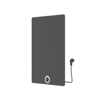 70x50 cm - Elektrisches Vertikal-Flachpaneel - Matt Anthrazit / Betongrau - 300 Watt