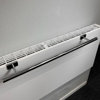 BSXL Handtuchregal 400 mm für Heizkörper – Obenbefestigung Chrom