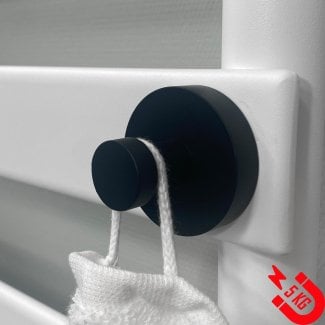 BSXL Magneet-Line Schwarz – Magnetischer einzelner Haken, kleiner Knopf