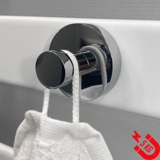 BSXL Magneet-Line Chrom – Magnetischer Einzelhaken – kleiner Knopf