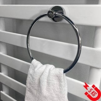 BSXL Magneet-Line Chrom – Magnetischer Handtuchring (geschlossene Version)