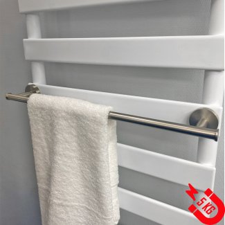 BSXL Magneet-Line Gebürsteter Edelstahl – Magnetischer Handtuchhalter 660 mm