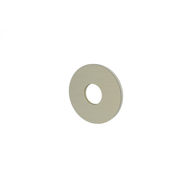 Slim Rosette Auslauf Einhebel-Waschtischarmatur 50 mm Gebürsteter Stahl