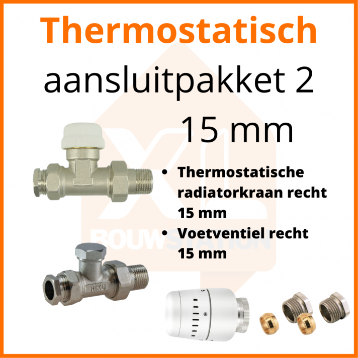 Eco 4 Thermostat M30 Anschlussset 2 für 15 mm Rohr