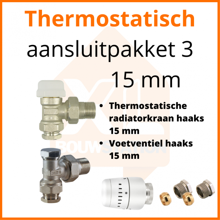 Eco 4 Thermostat M30 Anschlussset 3 für 15 mm Rohr