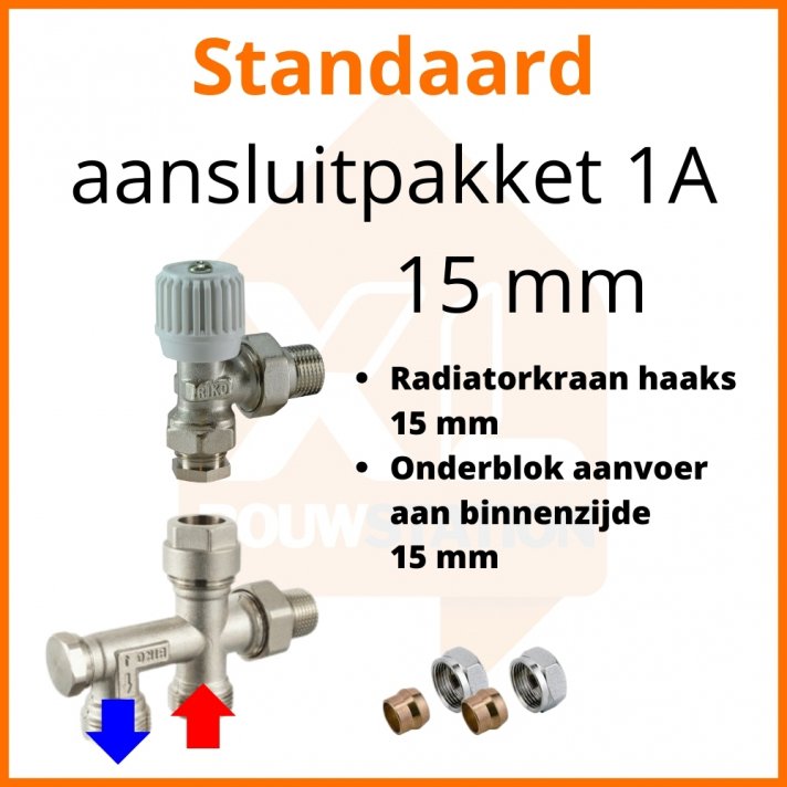 Eco 4 Standard-Anschlussset 1A für 15 mm Rohr