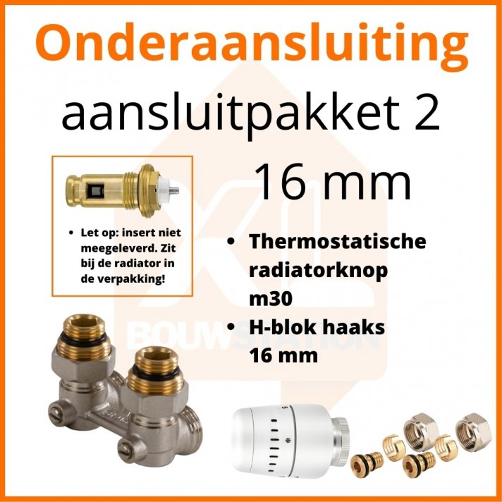 Eco 8 Thermostat-Anschlussset 2 für 16 mm Rohr