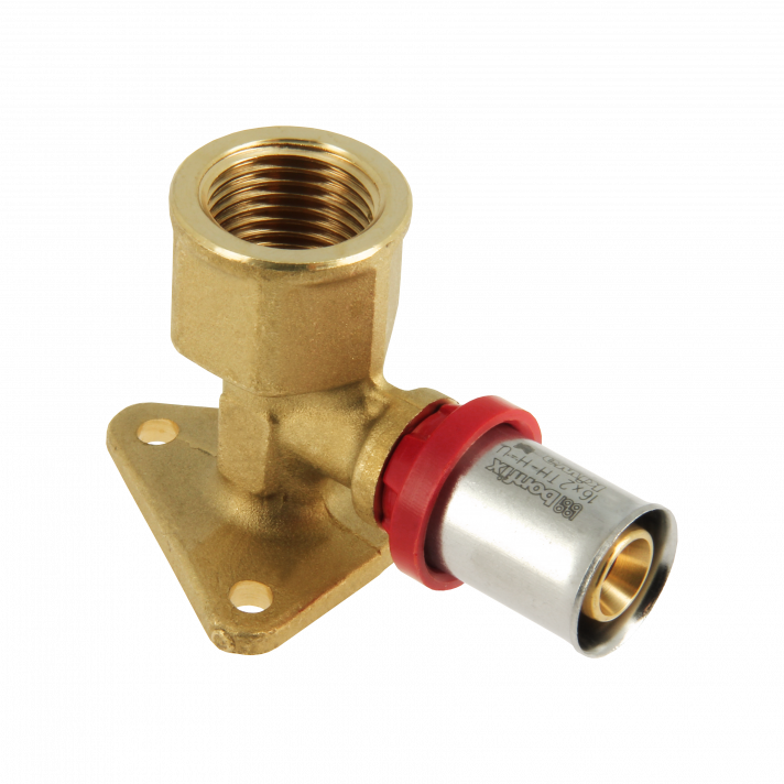 Bonfix Innengewinde x Alu-Press Wandplatte | 1/2 x 16 | Höhe 47 mm