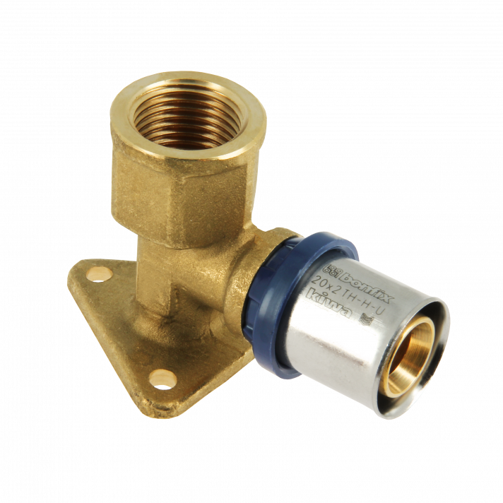 Bonfix Innengewinde x Alu-Press Wandplatte | 1/2 x 20 | Höhe 47 mm