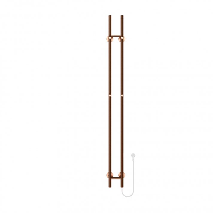 1500x168 – 120 Watt | Elektrischer Doppelstäbe-Handtuchheizkörper – Kupfer