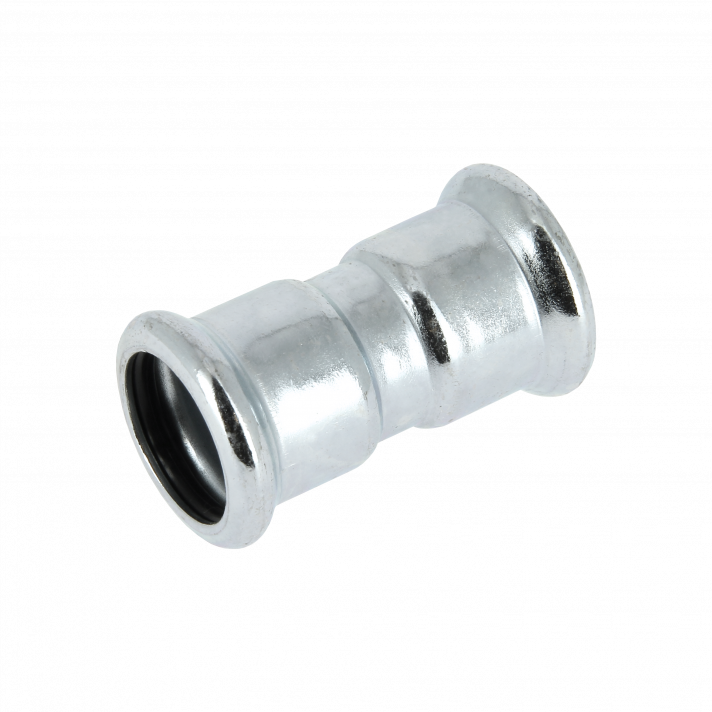 Bonfix Stahlverzinkt Press gerade Kupplung (Heizung) | 35 x 35