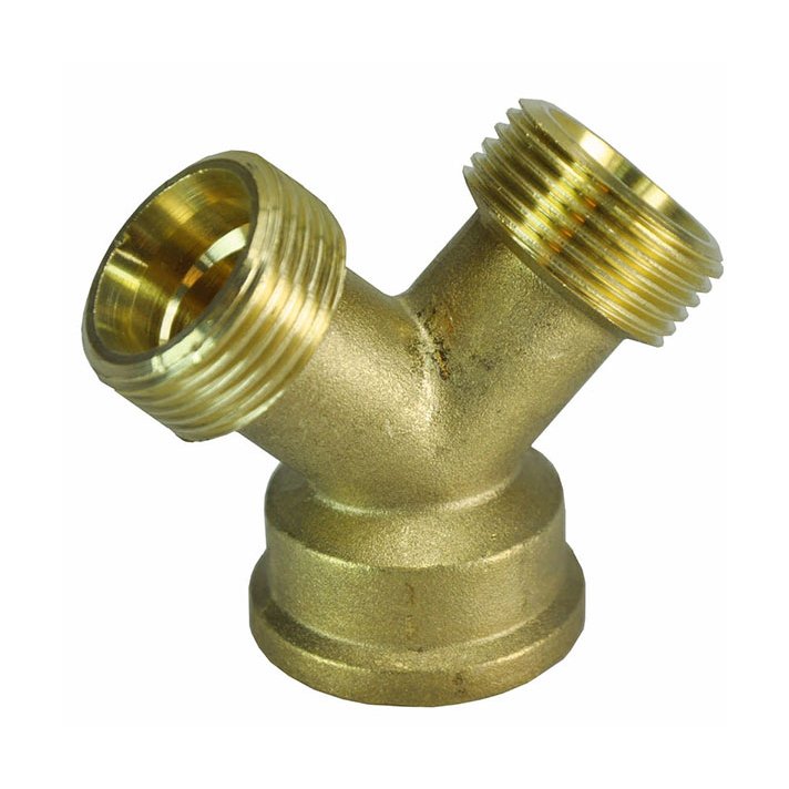 Riko Y-Stück 3/4 Innengewinde x 3/4 Außengewinde x 3/4 Außengewinde Messing