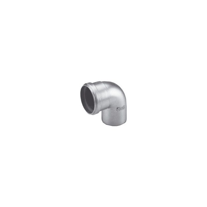 Alu-Fix Abgasbogen 90° x Ø80 mm (Muffe/Stutzen)
