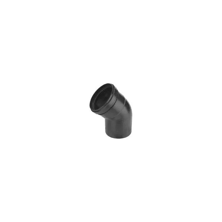 BM-Air Luftbogen 45° x Ø80 mm M/S Schwarz PP