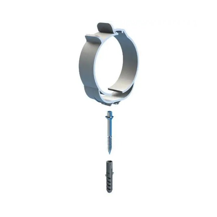 Safe-PP Befestigungsschelle Ø80 mm mit Stift M8 x 90 mm