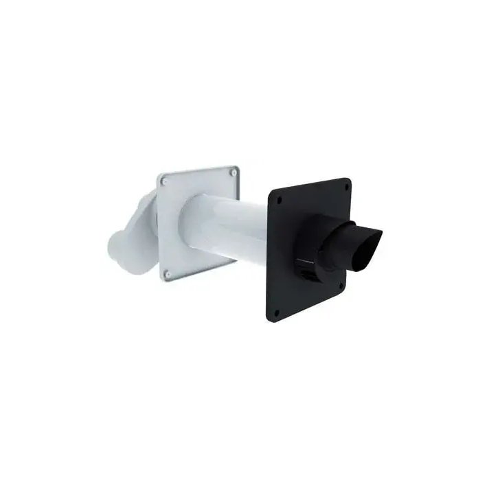 Safe-PP Konzentrische Wanddurchführung Länge 640 mm / Ø80/125 mm