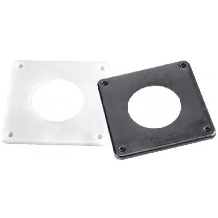 Wandplatten-Set (Gitter) PE Schwarz & Weiß Ø130 mm