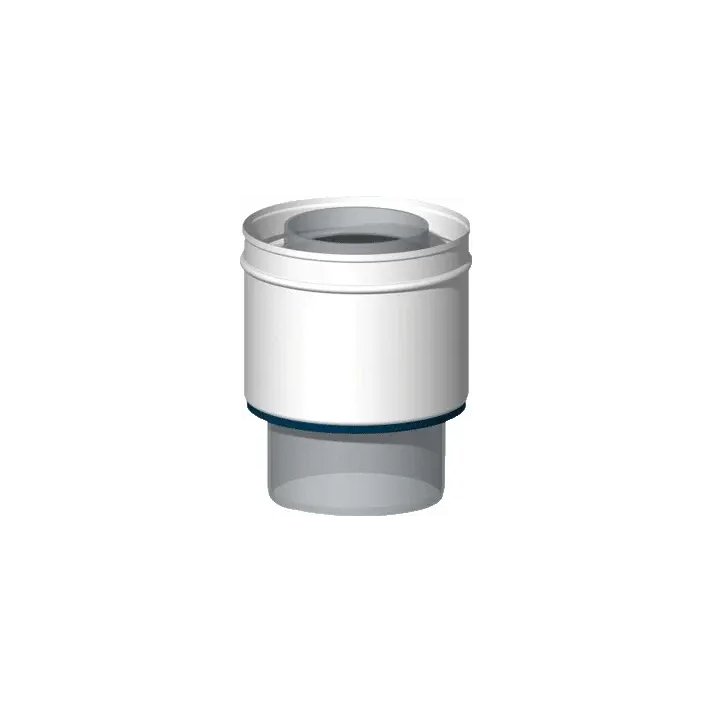 MiniFlex Übergangsstück Ø80/80 – Ø60/100 mm Flexibles Aluminium