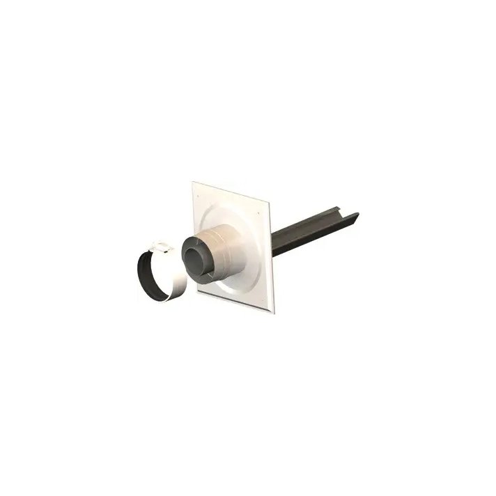 MiniFlex Schachtanschluss + Träger Ø60/100 mm Konzentrisch