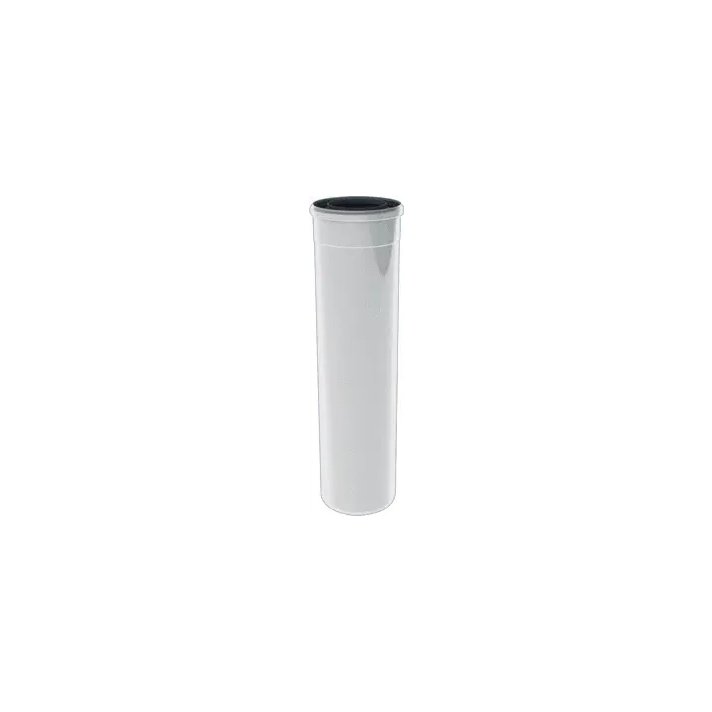 TwinSafe Konzentrisches Rohr Länge 2000 mm x Ø60/100 mm Weiß PP