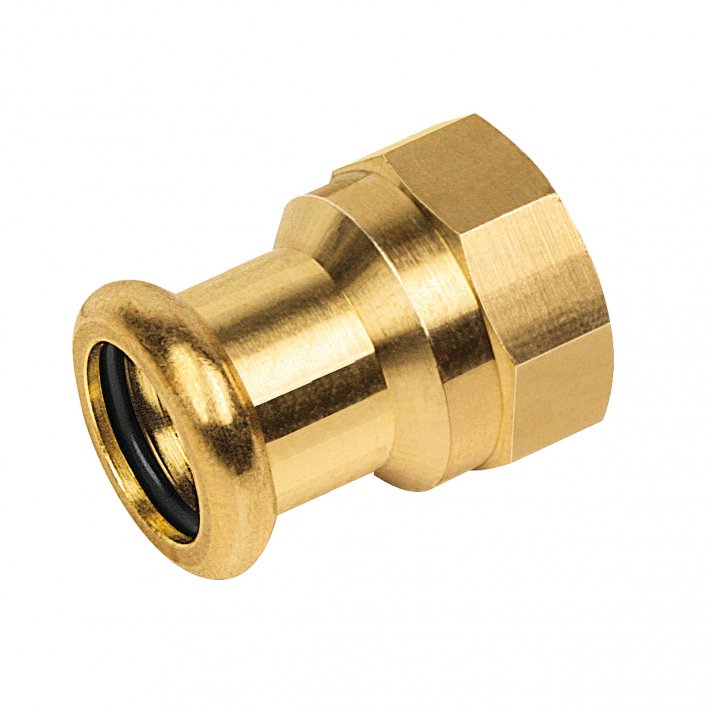 Bonfix Rotkupfer Innengewinde x Press Muffe (Wasser) | 1 1/4 x 35