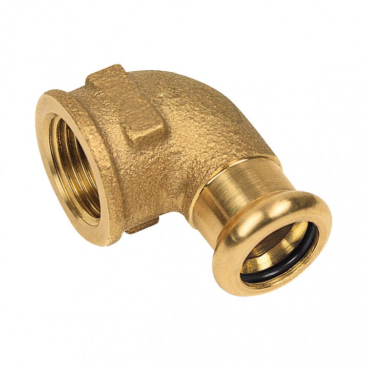 Bonfix Rotkupfer Innengewinde x Press Winkelstück (Wasser) | 1/2 x 22