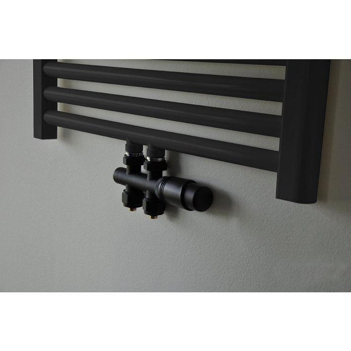 Riko Thermostat-Unterblock-Set, gerade, Matt Schwarz