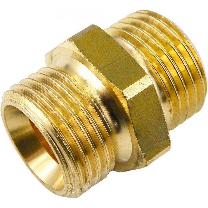 Reduktionsnippel 21,7G Außengewinde x 1/4" Außengewinde